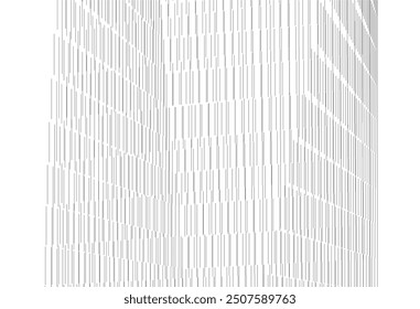abstract buildings, architectural drawing 3d illustration