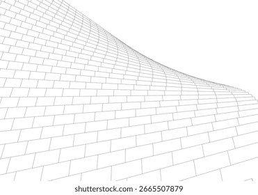 Edificios Abstractas Dibujo arquitectónico 3D