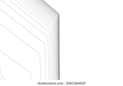Edificios Abstractas Dibujo arquitectónico 3D