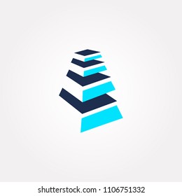 Abstract builging logo vector estate