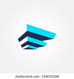Abstract builging logo vector estate