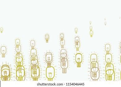 Abstract bulb generative art background. Vector artwork.