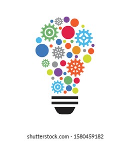 abstract bulb logo abstract colorful