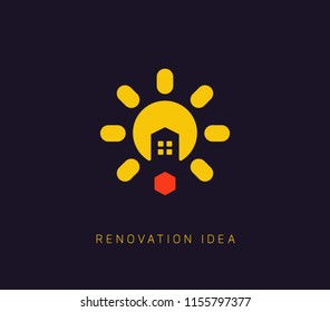 abstract Bulb Wrench. Isolated Vector Illustration