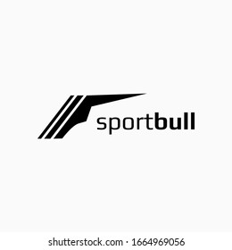 Abstract Bull head logo. Great for sport and store logotype.
