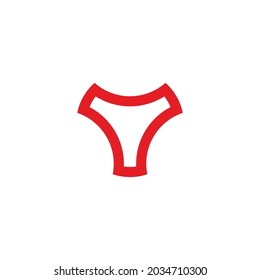 abstract bull head simple geometric symbol logo vector