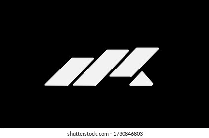 Abstract bull and letter M. Vector logo design.