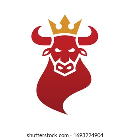 Abstract Bull Logo Design Template