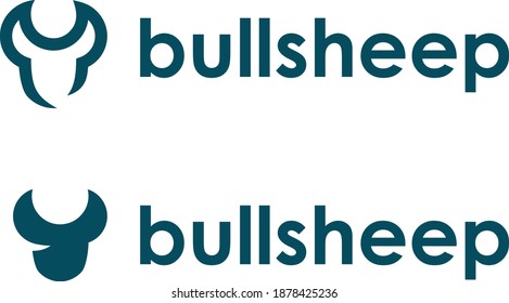 Abstract bull logo or icon design.