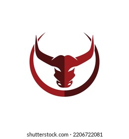abstract bull logo vector illustrations design icon logo template