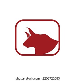 abstract bull logo vector illustrations design icon logo template