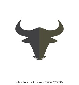 plantilla de logotipo del vector del logotipo de toro abstracto ilustraciones del diseño icono de diseño