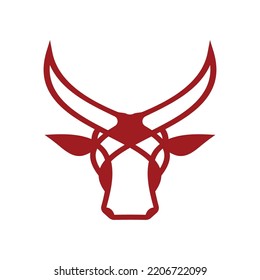 abstract bull logo vector illustrations design icon logo template