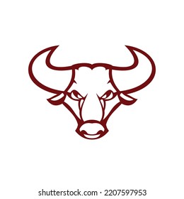 abstract bull logo vector illustrations design icon logo template