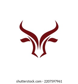 abstract bull logo vector illustrations design icon logo template