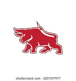 abstract bull logo vector illustrations design icon logo template
