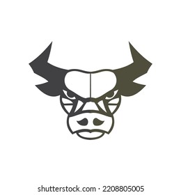 abstract bull logo vector illustrations design icon logo template