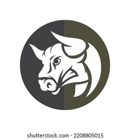 abstract bull logo vector illustrations design icon logo template