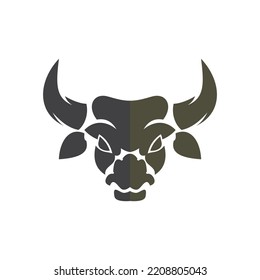 plantilla de logotipo del vector del logotipo de toro abstracto ilustraciones del diseño icono de diseño