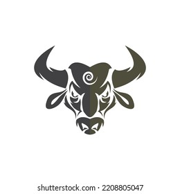 abstract bull logo vector illustrations design icon logo template