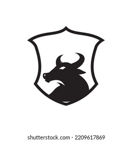 plantilla de logotipo del vector del logotipo de toro abstracto ilustraciones del diseño icono de diseño
