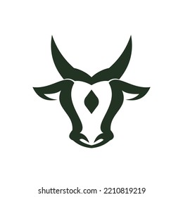 plantilla de logotipo del vector del logotipo de toro abstracto ilustraciones del diseño icono de diseño