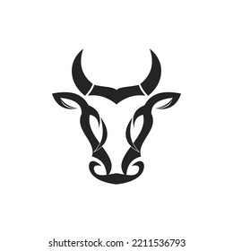 abstract bull logo vector illustrations design icon logo template