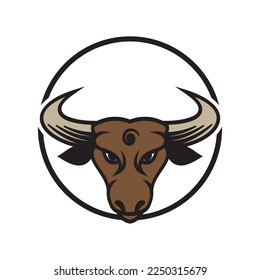 abstract bull logo vector illustrations design icon logo template