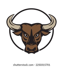 abstract bull logo vector illustrations design icon logo template
