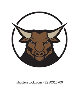 abstract bull logo vector illustrations design icon logo template