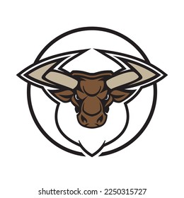 abstract bull logo vector illustrations design icon logo template