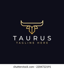 abstract bull premium vector logo design