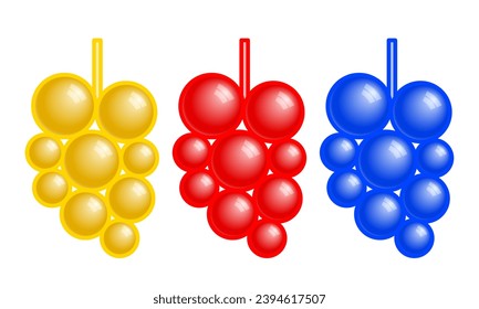 Abstract bunch of grapes illustration