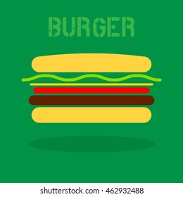 Abstract burger icon