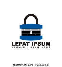 Abstract burger Security technology design logo vector