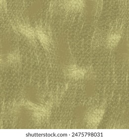 Abstract burlap texture. Detail, thick jute fabric. Gold patchy background. Sack cloth. Vector seamless pattern.