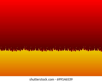 Abstract burn flame fire in hell vector background lava