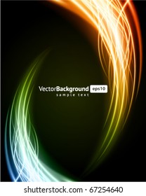 Abstract burn flame fire vector background