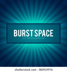Abstract Burst Background. Rays Circle Design. Vector illustration