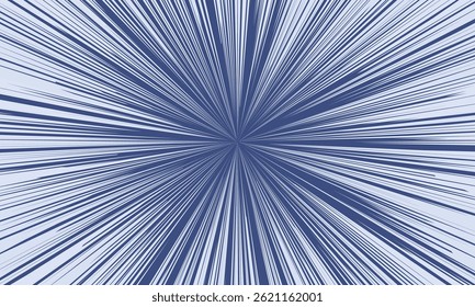 abstract burst comic background on blue