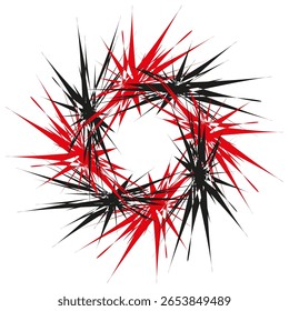 Abstract burst pattern. Sharp radial lines. Dynamic explosion effect. Vector chaotic design