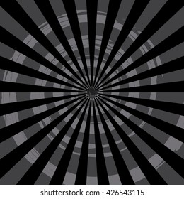Abstract Burst Ray Background Black Vector Illustration