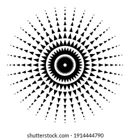 Abstract burst symmetrical circle background. Vector Illustration image. Isolated on white background.