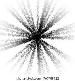 Abstract bursting, spiky shape. Shining star, vector illustration.
