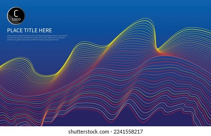 Abstract business advanced background wave element,medical use design.