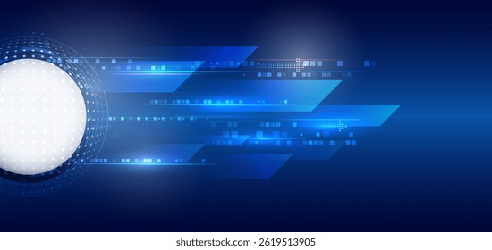 Abstract business analytics. An array of information in the form of waves. Large data stream on a dark background, glowing lines and squares. Data set analysis and visualization.