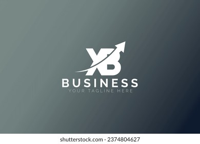 Abstract Business Arrow And Letter X B Logo Template