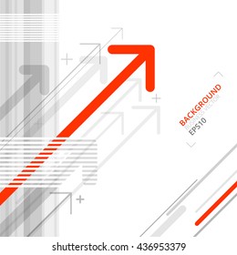 Abstract business background with arrows. Vector Illustration
