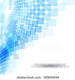 Abstract business background with blue dots, minimal concept background