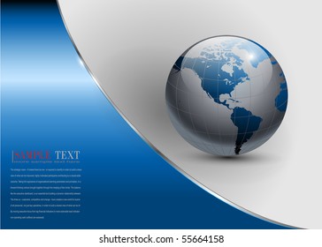 abstract business background blue and grey, vector.